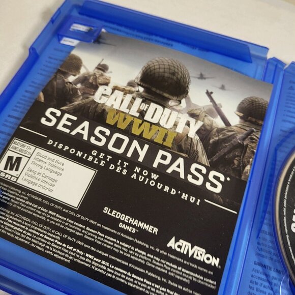 Call of Duty WW2 WWII (Sony Playstation 4,2017) PS4 COD Complete CIB - Picture 8 of 9